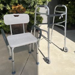 Shower chair and Walker