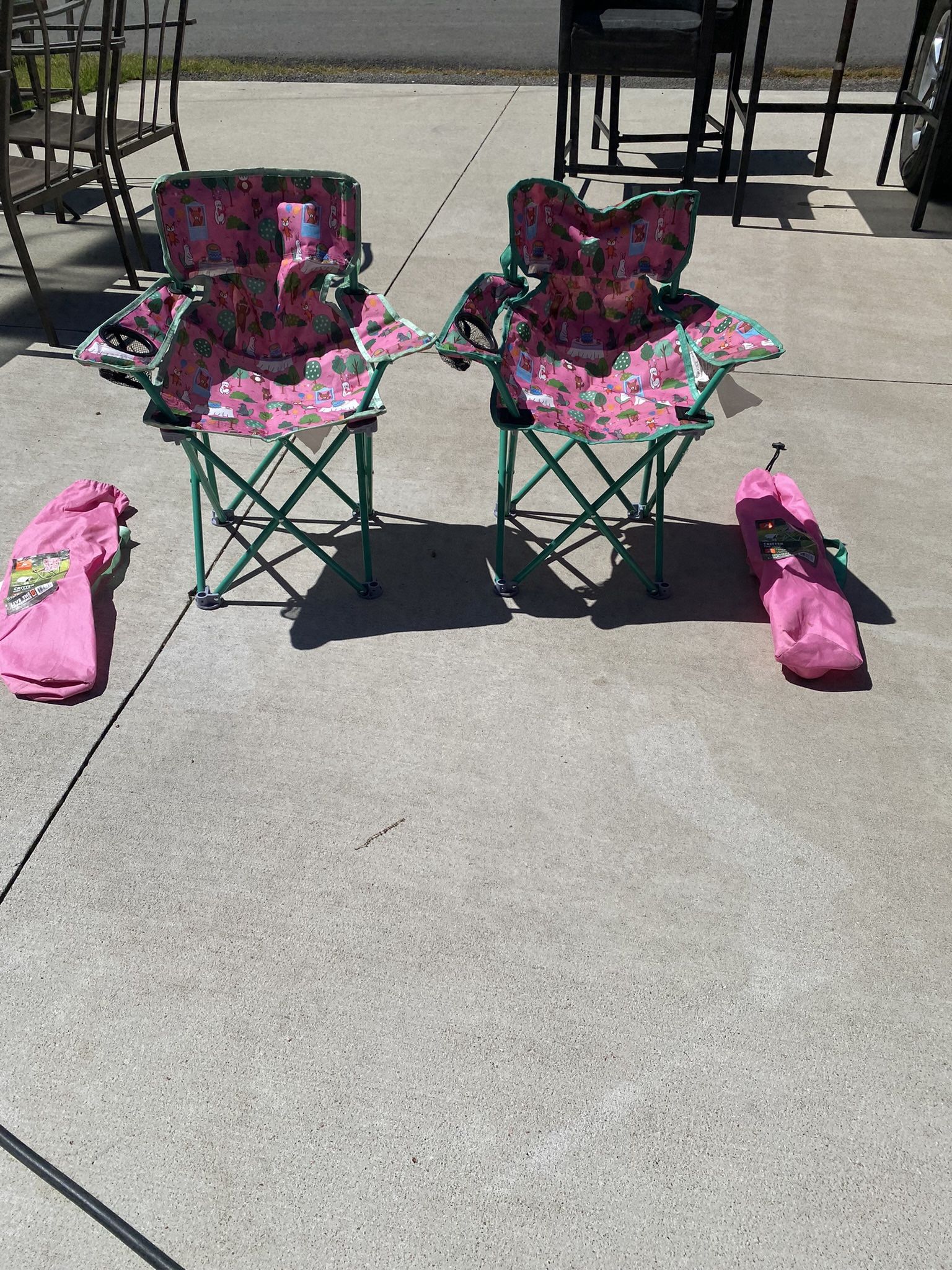 2 Ozark Trail Kids Camping Chairs