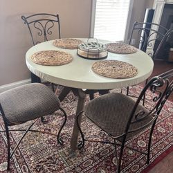 Wood Kitchen Table with 4 Chairs