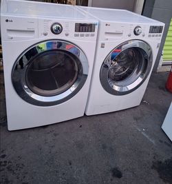 White lg washer and dryer heavy duty