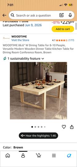 Woodtime Table