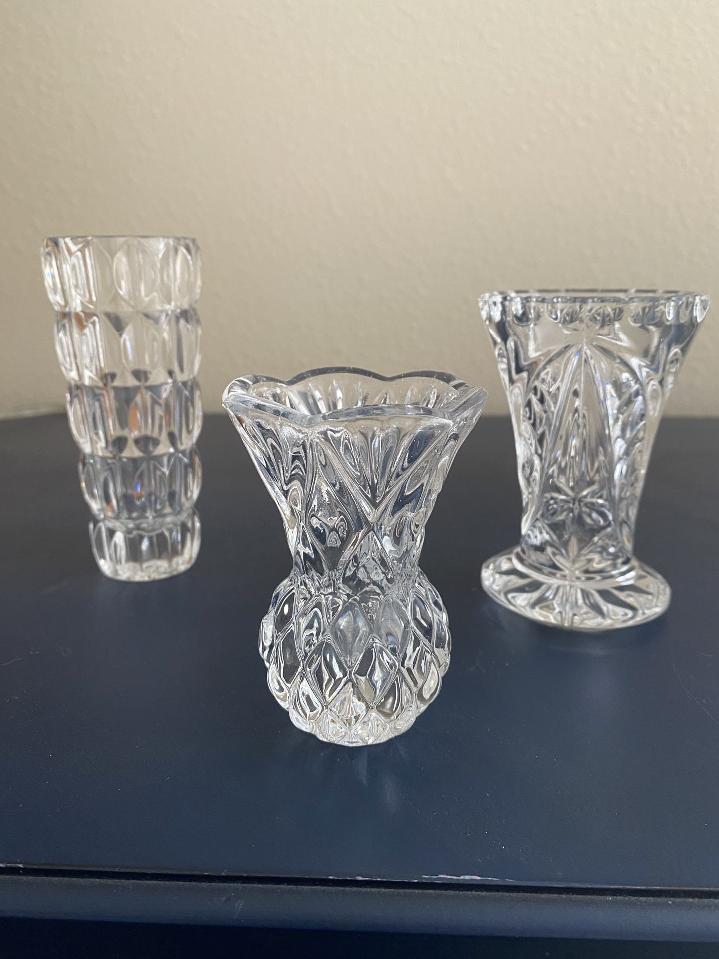 Crystal Bud Vases