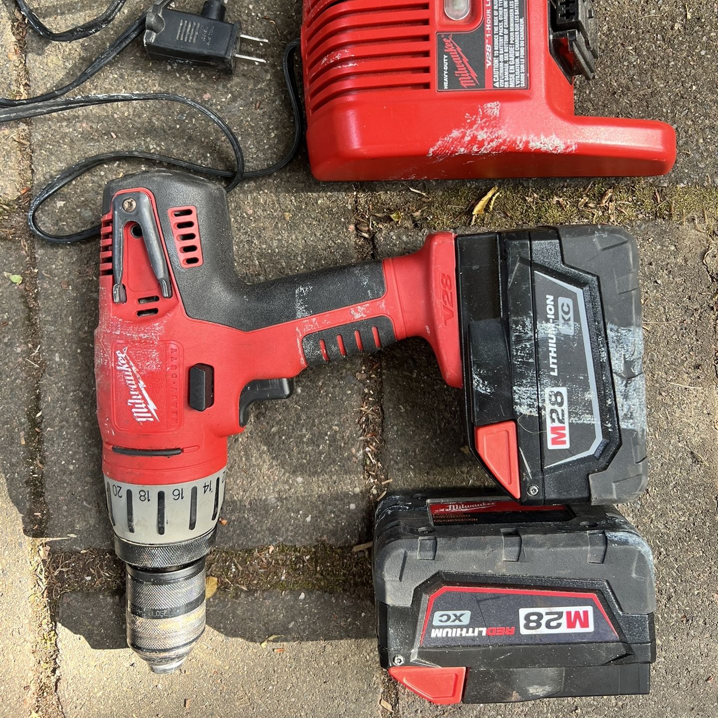 Power Tool Milwaukee V28 Drill M28 Battery Milwaukee V28 Tools