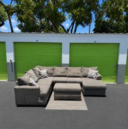 🛋️ Sectional Couch Sofa - Gray - Rooms To Go - Delivery Available 🚚