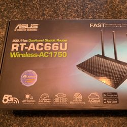 Asus RT-AC66U Dual-band Wireless-AC1750 Gigabit Router