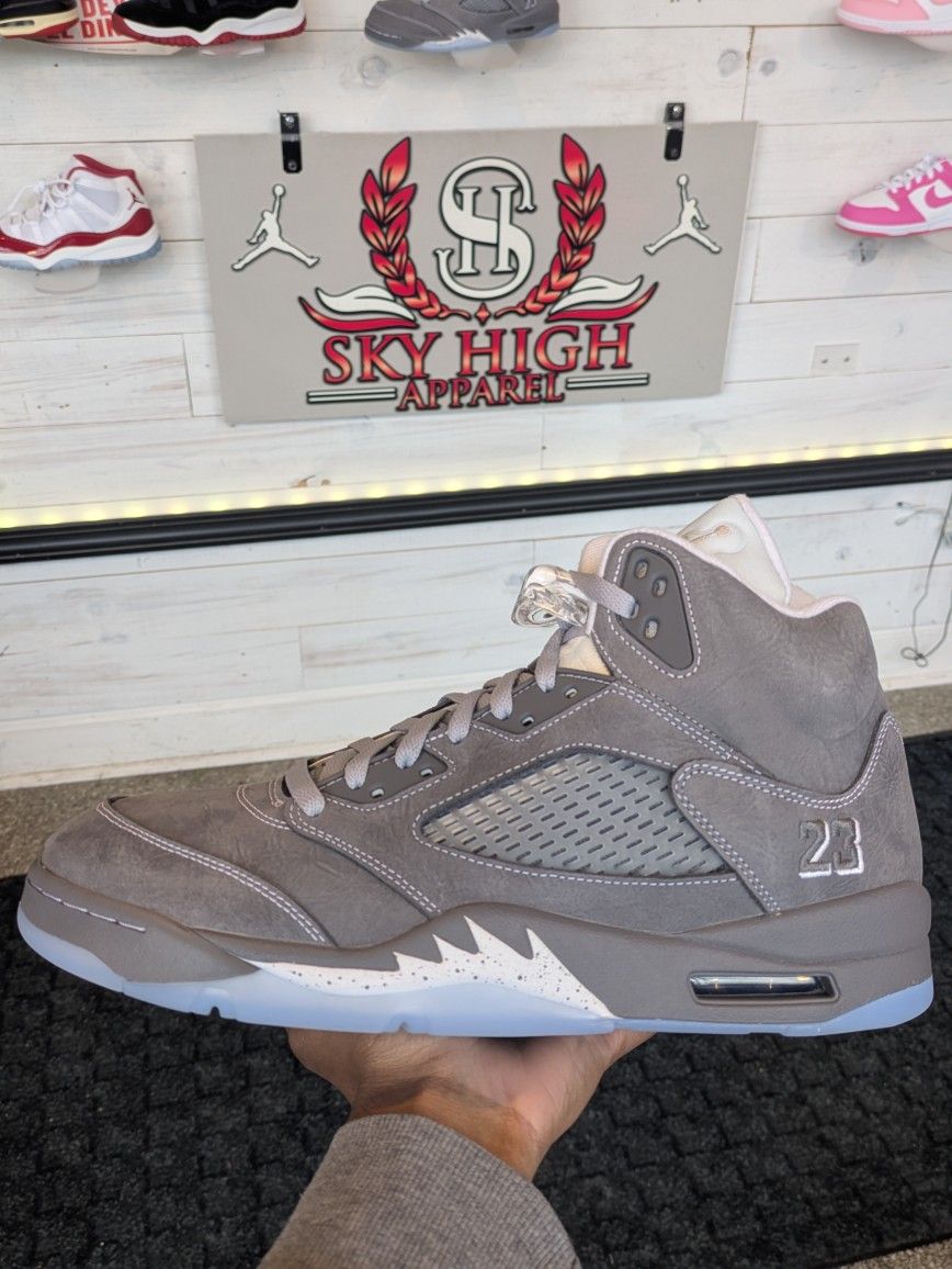 Jordan 5 Retro Wolf Grey Men's Sizes 8-13
