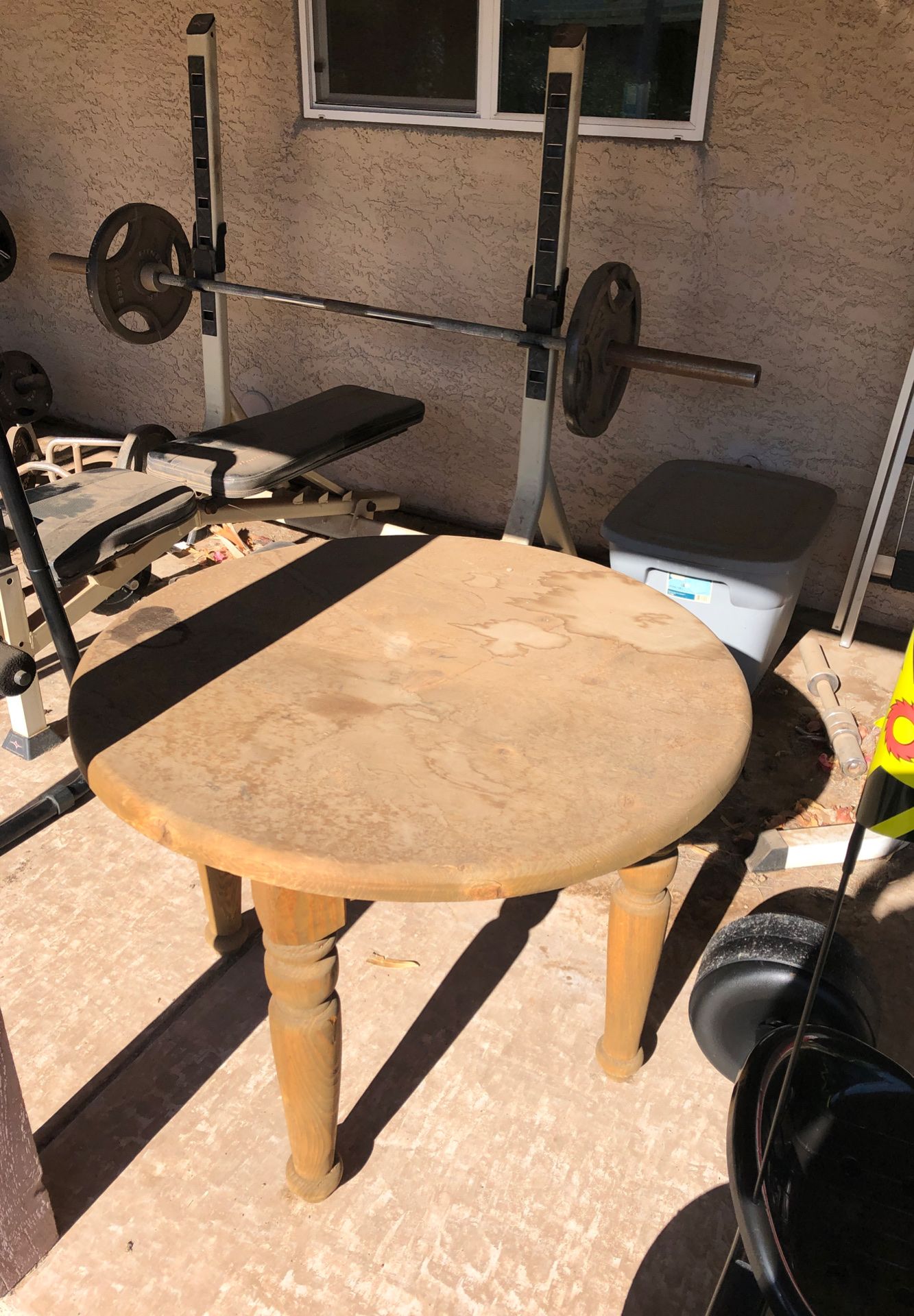 Wood table