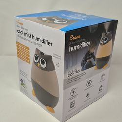 New | Crane Owl Cool Mist Humidifier 0.5gal