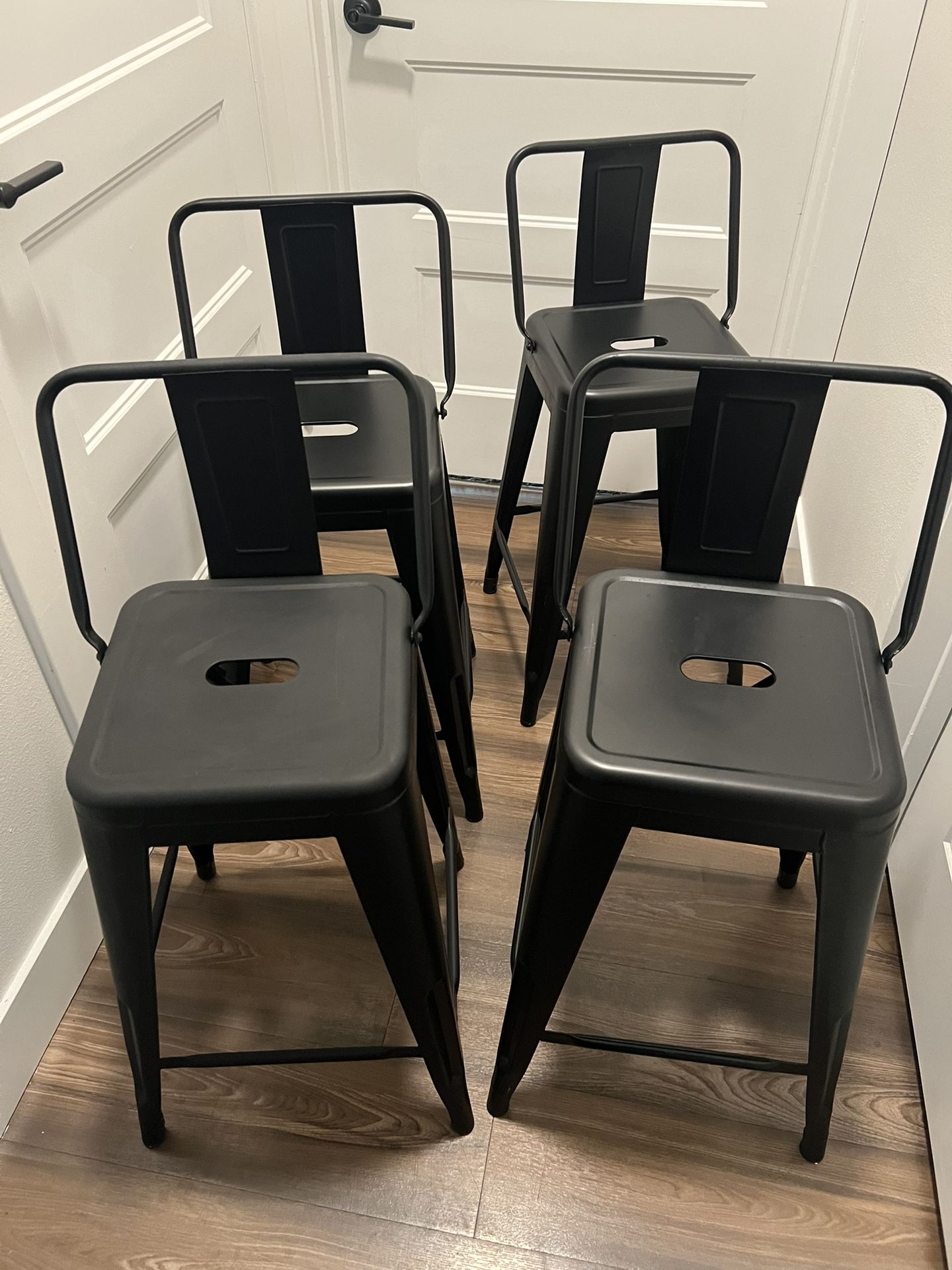 Matte Black Bar Stools
