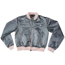 Playboy Women’s Jacket Gray and Pink Size Medium