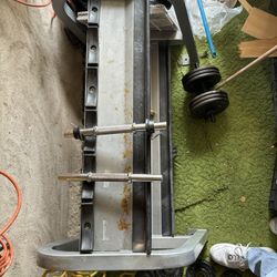 Dumbbell Rack With 2 Sets Of Adjustable Dumbbells 
