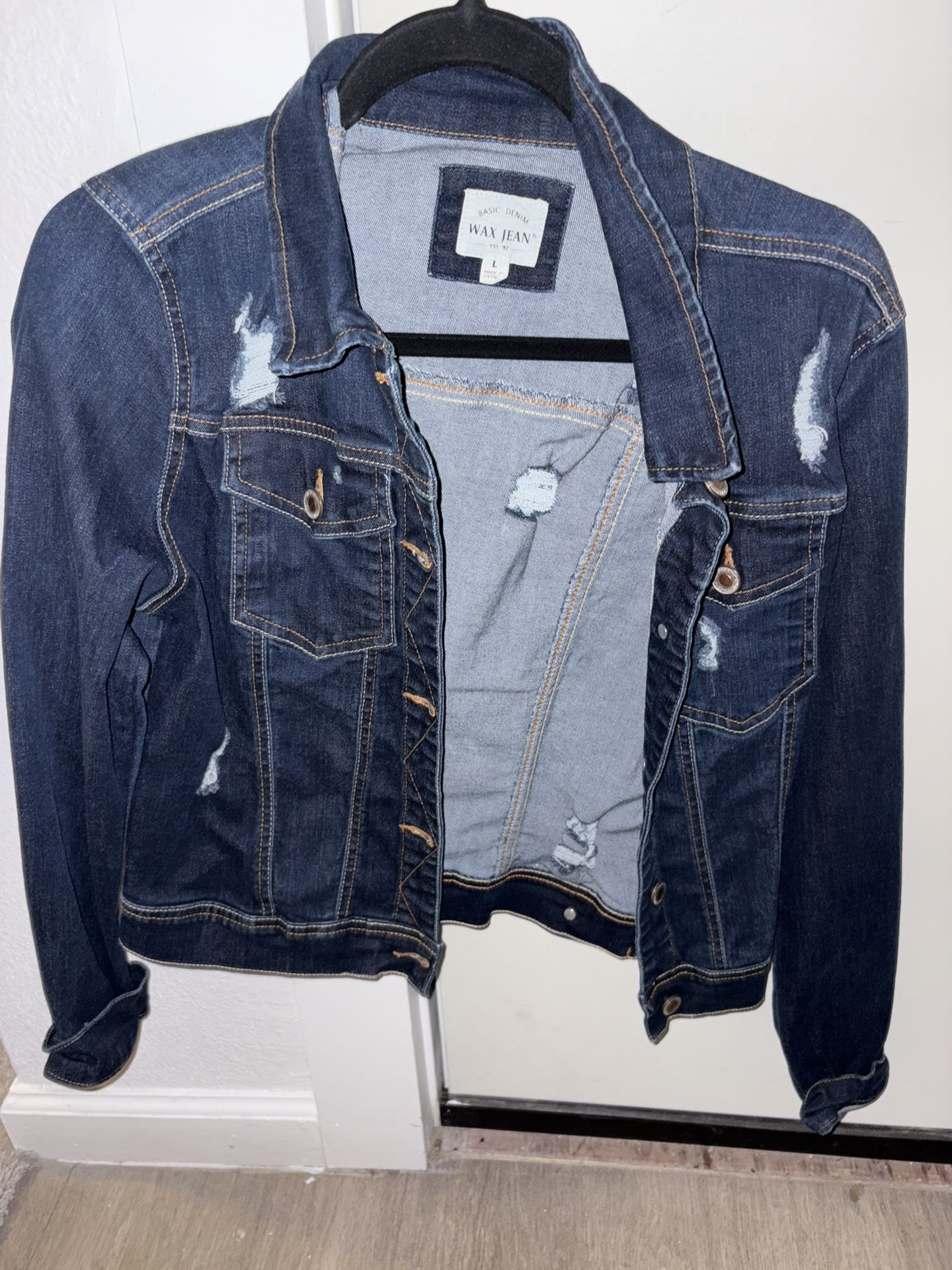 Women Denim Jacket Size L