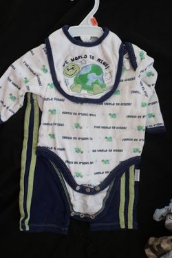 0-3 months 3 piece outfit.