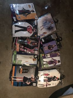 Many Halloween costumes