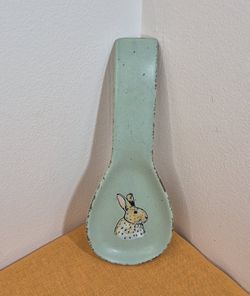 inHomestylez Bunny Rabbit Stoneware Ceramic Spoon Rest