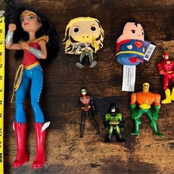 DC Comics Figures Plush Funko etc $8 for All 