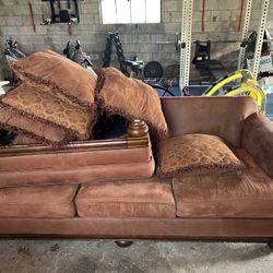 Full Size Couch, Loveseat, Ottoman, And King Size Mattress!!!