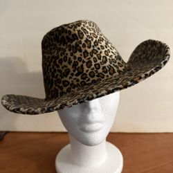LEOPARD COWBOY HAT