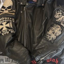 Biker Jacket Custom -Best Reasonable Offers Only Please Any Questions Feel Free To Ask 