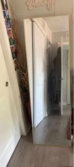 Gold full body mirror