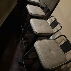 Counter Stool With Metal Frame