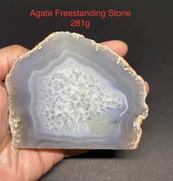 Agate Free Standing Geode Stone from Brazil 280g