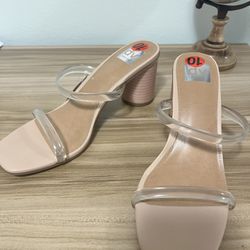 Clear Nude Dolce Vita Sandals Size 10