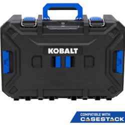 Kobalt CASESTACK 21.25-Inches W x 7-Inches H x 14-Inches D Black Plastic Tool Box