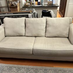Beige Raymour And Flanigan Couch - Great Condition 