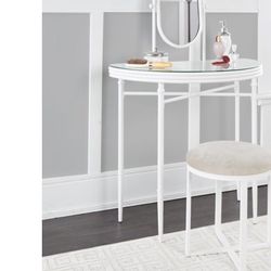 Vanity Set, Metal , White