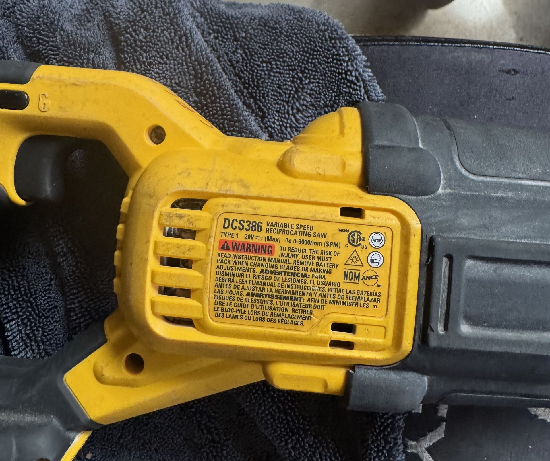 Dewalt Flex Volt Sawzall.TOOL ONLY
