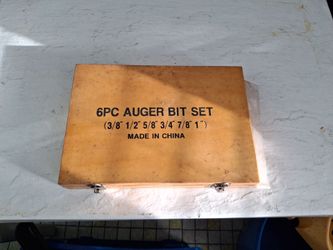 6 Piece Auger Bit Set
