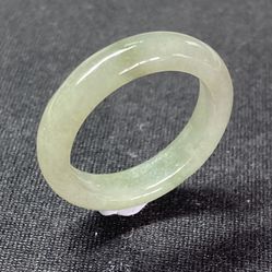 80006 Burma Myanmar jadeite Yellow Green Natural A Jade Ring Size 10