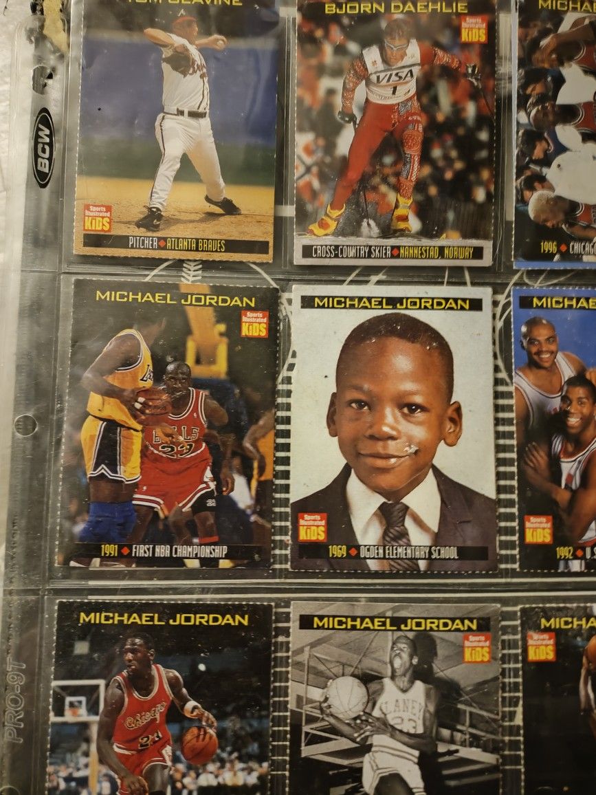 Full Card Page Michael Jordan Sports Illustrated Kids Trading Cards
