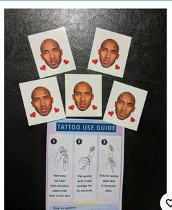 Kobe Bryant Tattoos Set Of 5