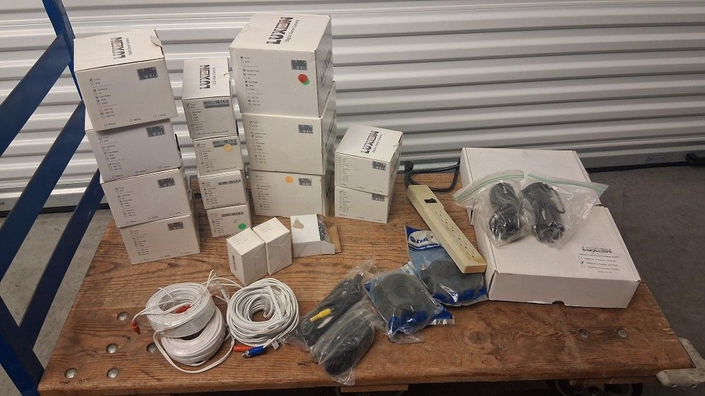 Huge Lot Of Video Surveillance Cameras And Equipment