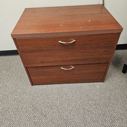 Wood (Look) Wide File Cabinet