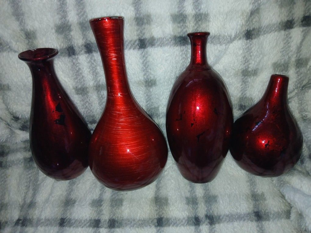 Decorative Red Vases