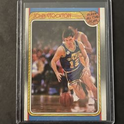 1988 Fleer #127 John Stockton All-Star Team Card