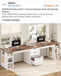 Double Computer Desk
