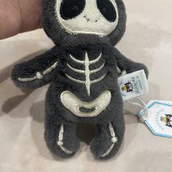 Jellycat Skeleton Bob Bag Charm - BNWT