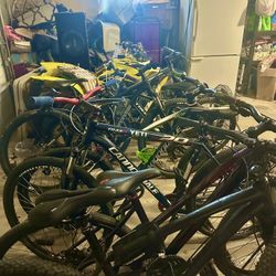 Cannondale Trek Scott Gt mountain bikes for sale disk brakes front suspension 