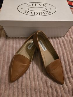 Steve Madden Cognac Pointed Flats