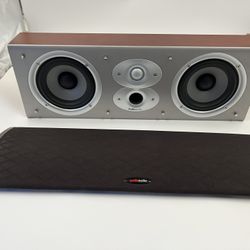 Polk wired Center Channel - Cherry