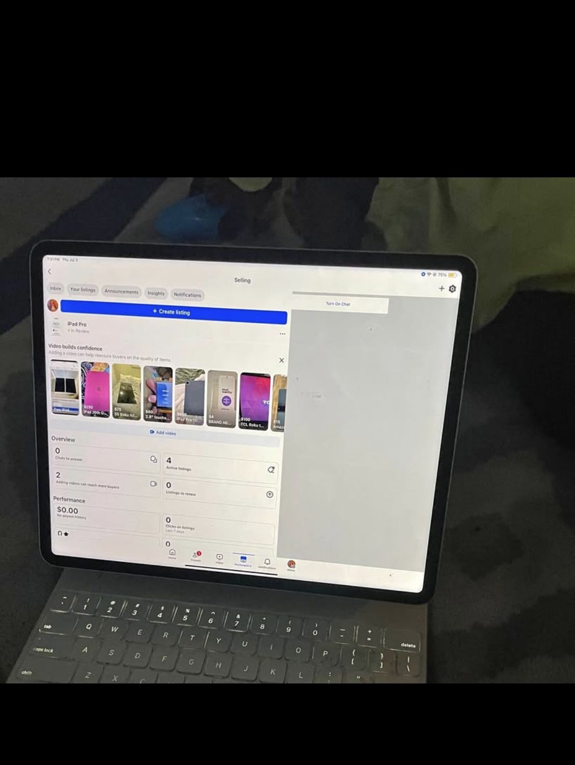 🚀 iPad Pro 12.9” 2TB (Wi-Fi + Cellular, Unlocked) + Magic Keyboard – MINT!