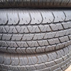 2 used Tires 215/75r15 🤑 free Installation ‼️ 