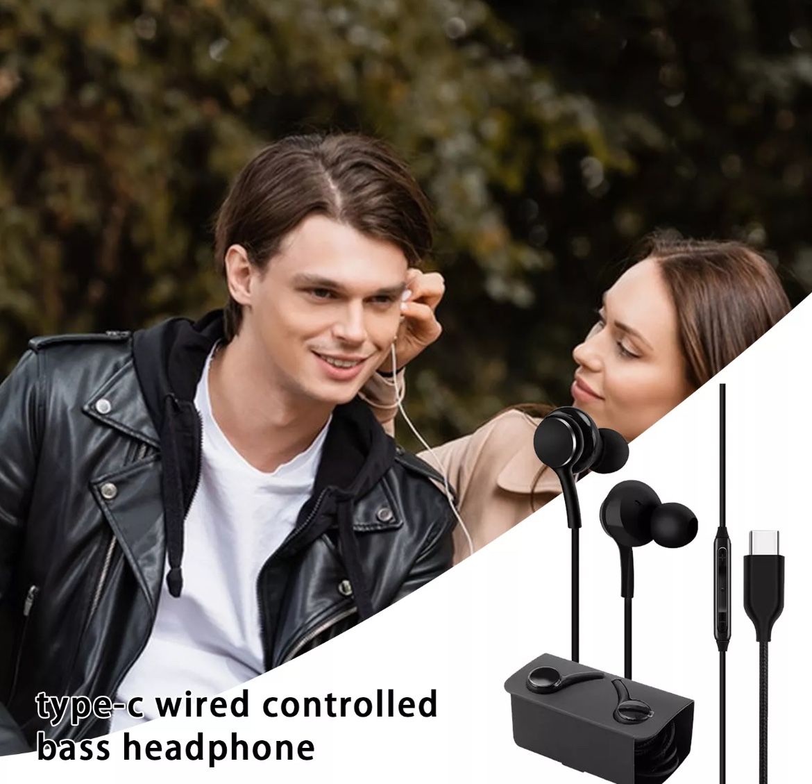 5x Pack Bass Stereo for Samsung Wired Headphones w/ MIC USB-C 