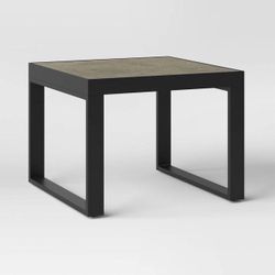 Threshold Henning Marble Outdoor Side Table