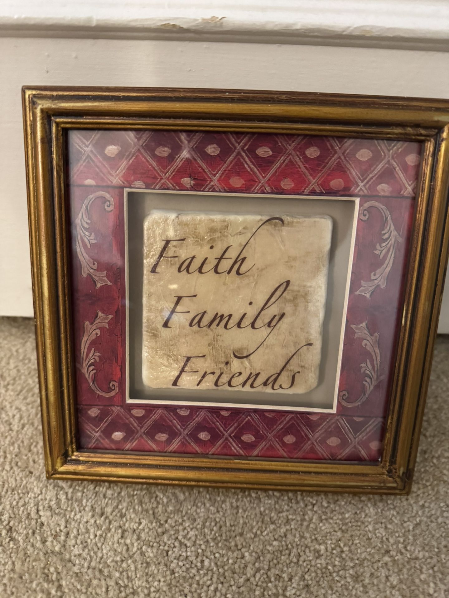 Framed Wall Art - Faith Family Friends