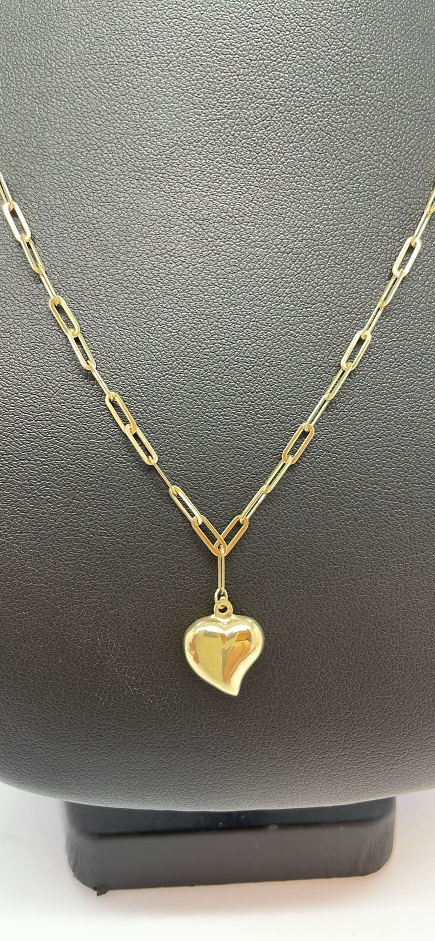 14 k Gold Paper clip necklace. New.